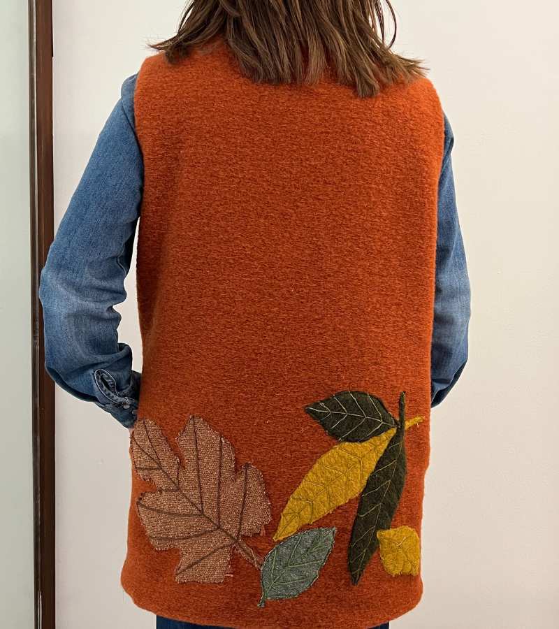 Gilet cozy verde foliage - immagine 4