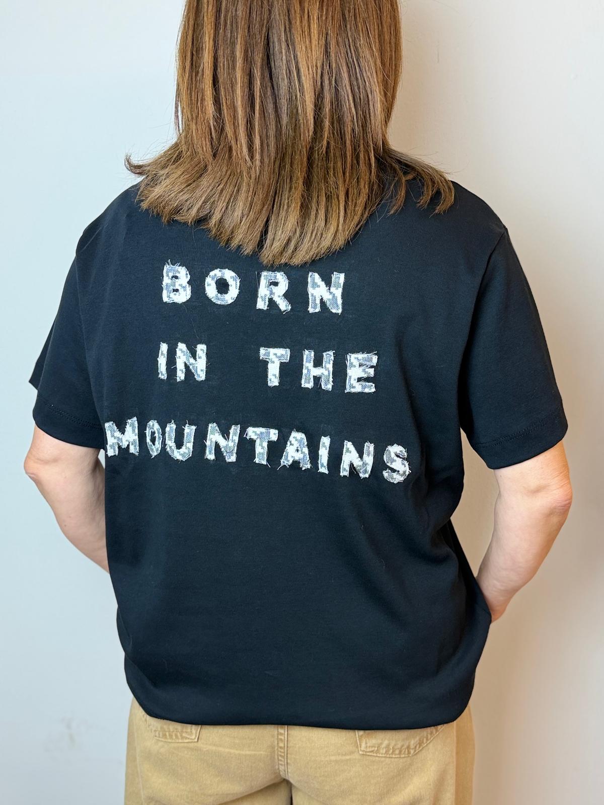T-shirt Boxy fit Born in the Mountains Donna - immagine 11