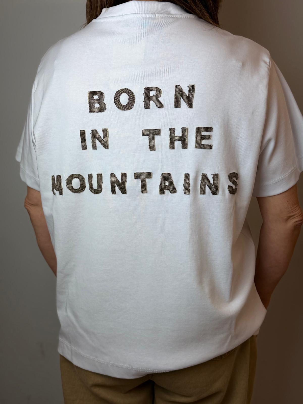 T-shirt Boxy fit Born in the Mountains Donna - immagine 15