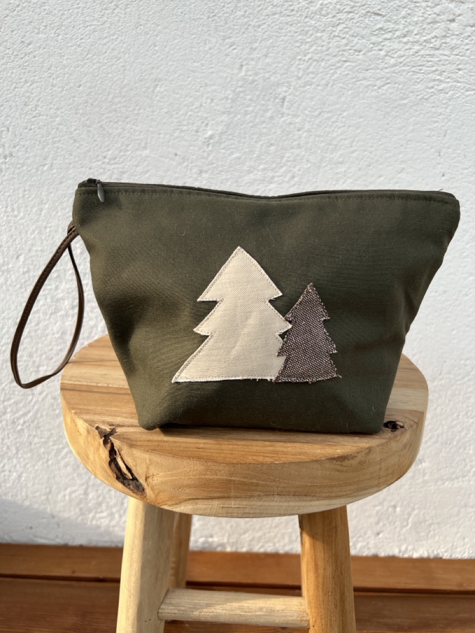 Pochette verde pini