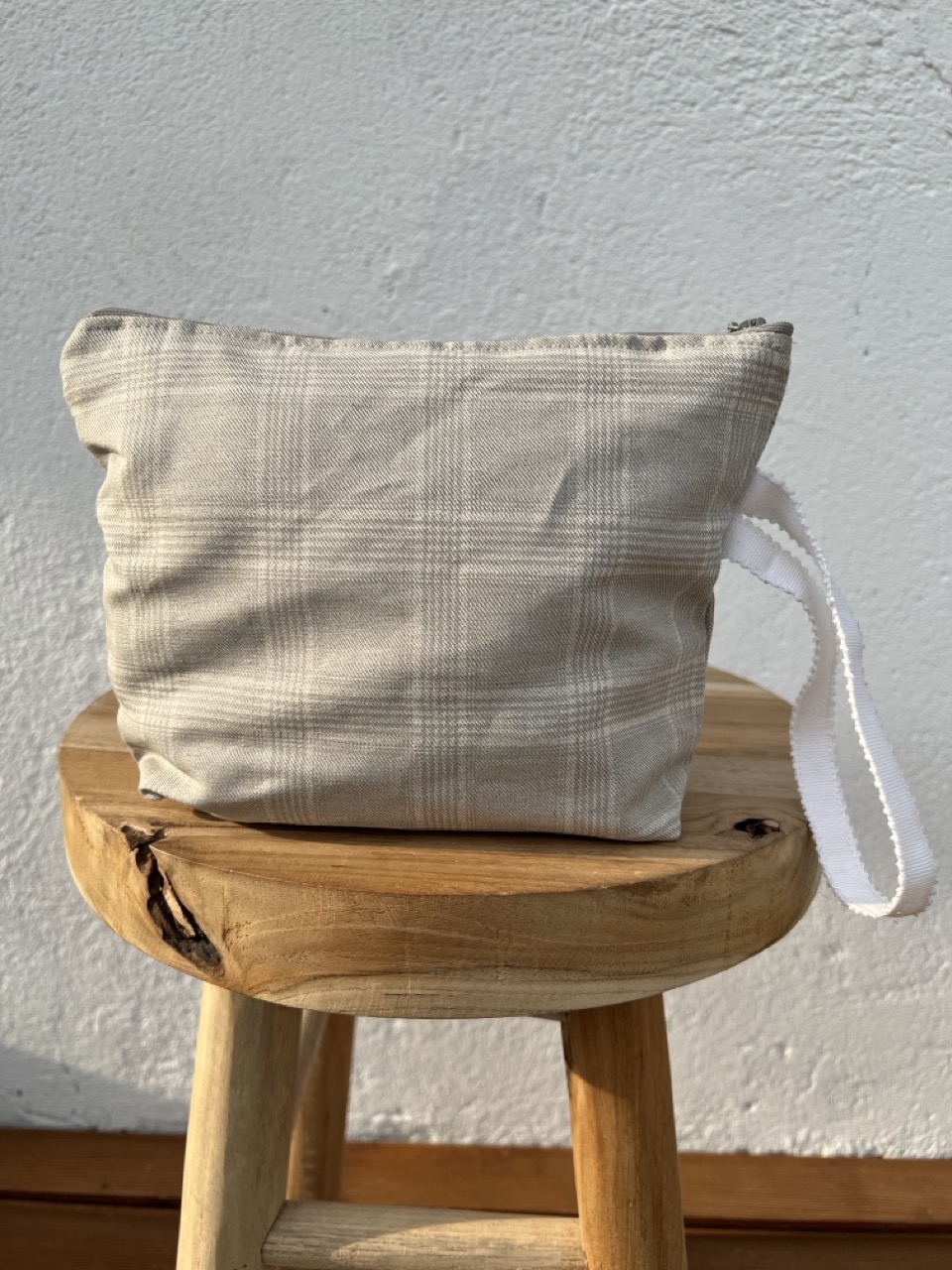 Pochette check grigio - immagine 3
