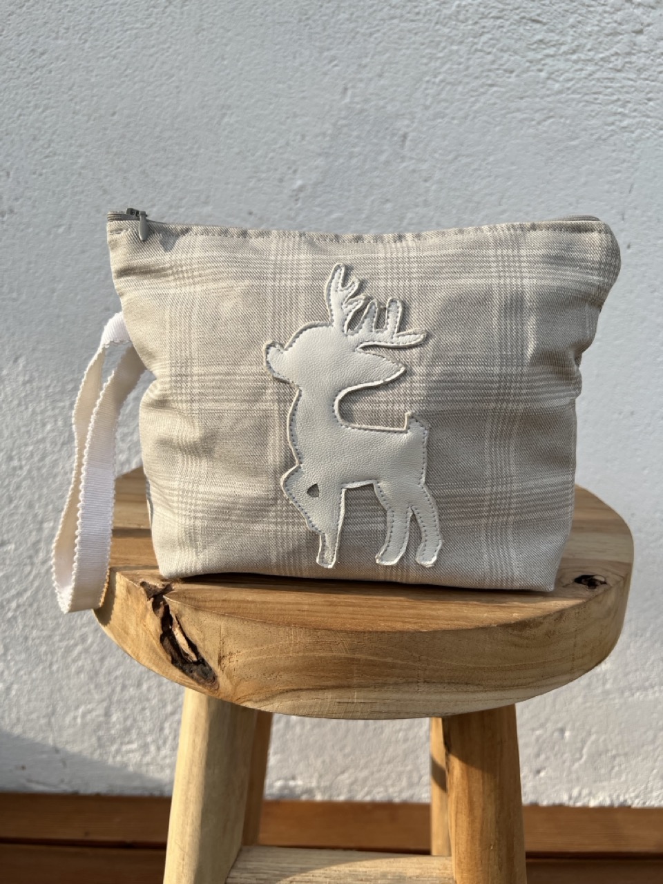 Pochette check grigio - immagine 2