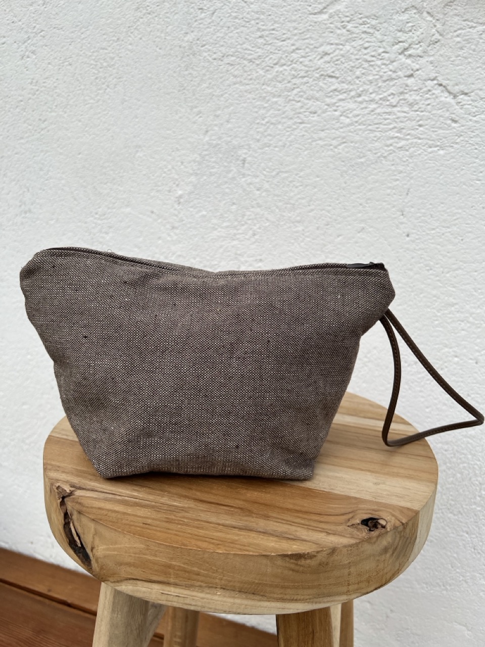 Pochette tweed marrone Asiago - immagine 3