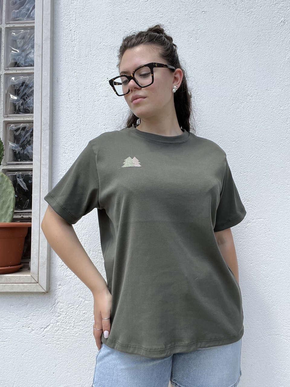 T-shirt Boxy fit Cervo Donna - immagine 2