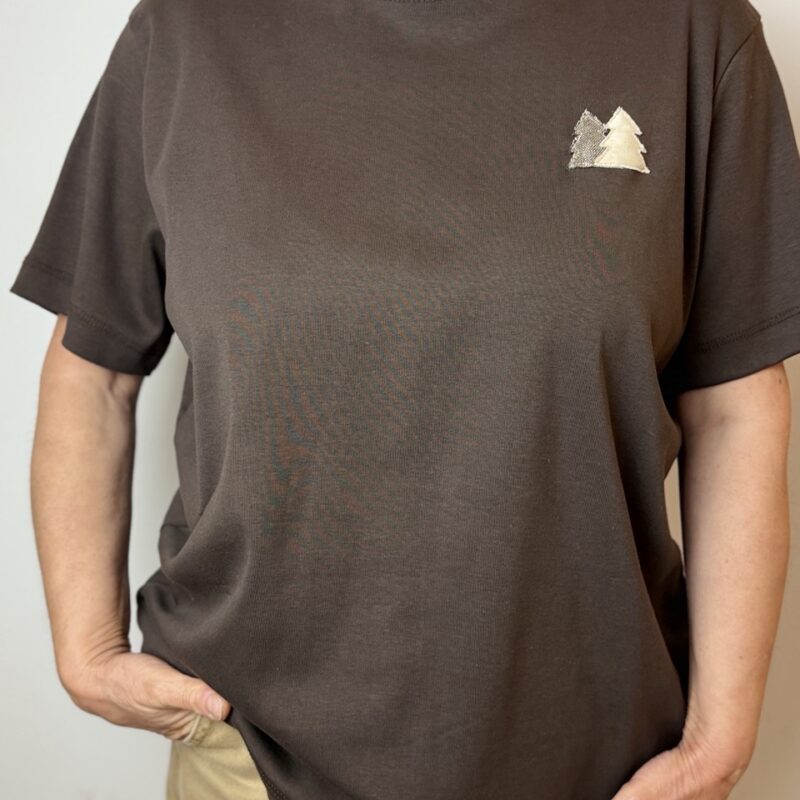 T-shirt Boxy fit Born in the Mountains Donna