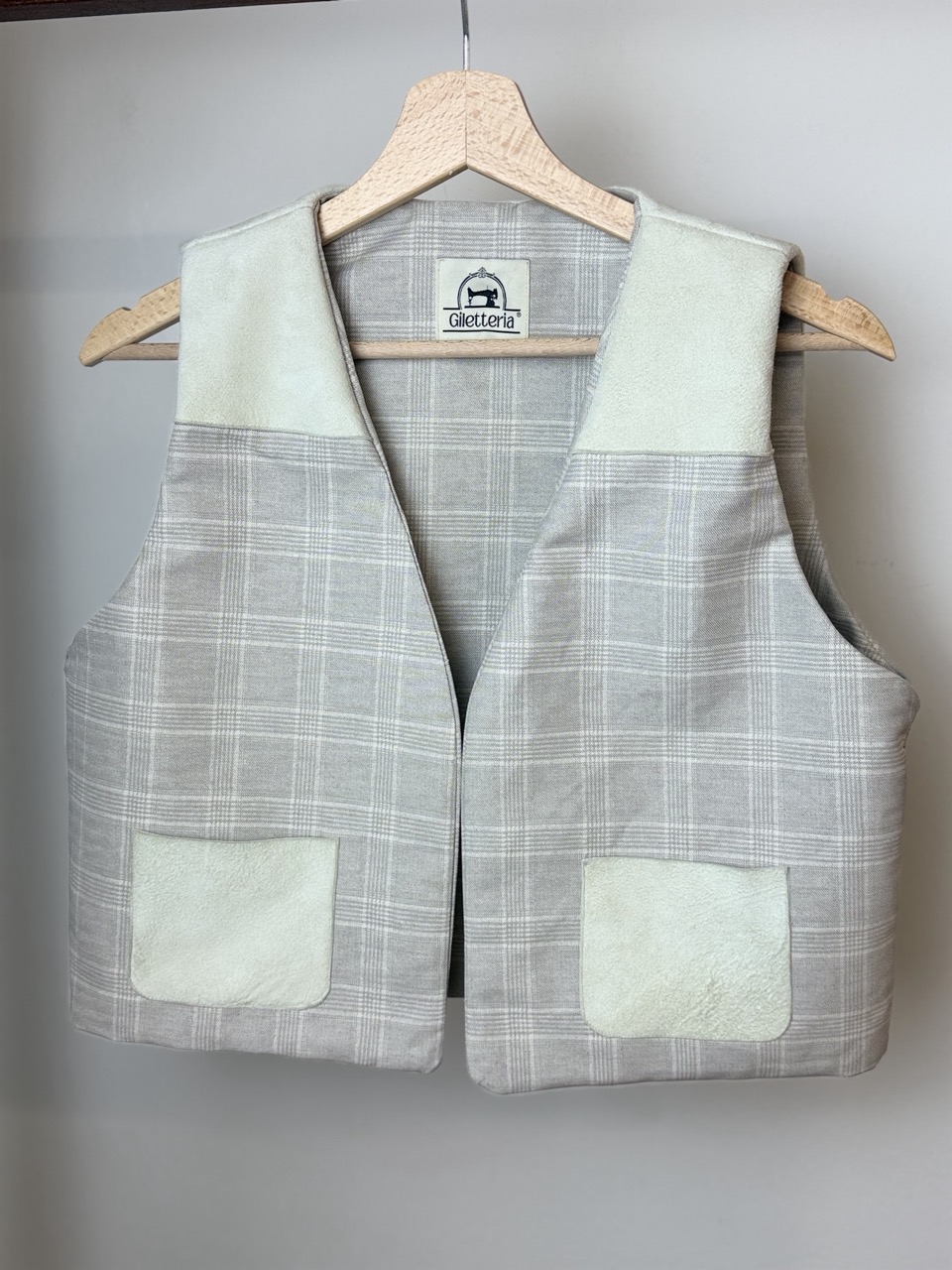 Gilet Check Grigio - immagine 2