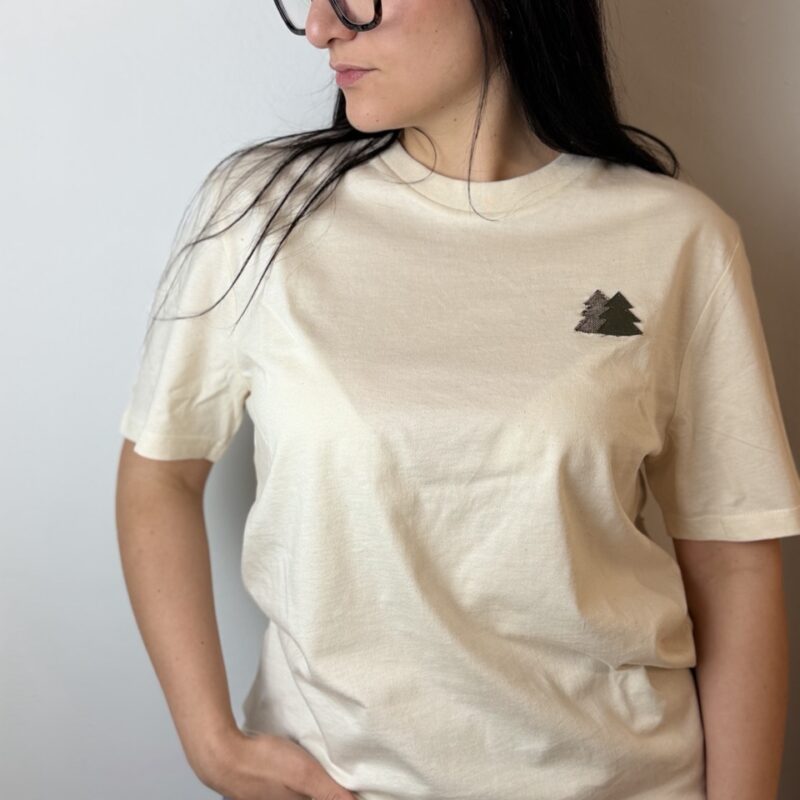 T-shirt Unisex Born in the Mountains Natural Raw