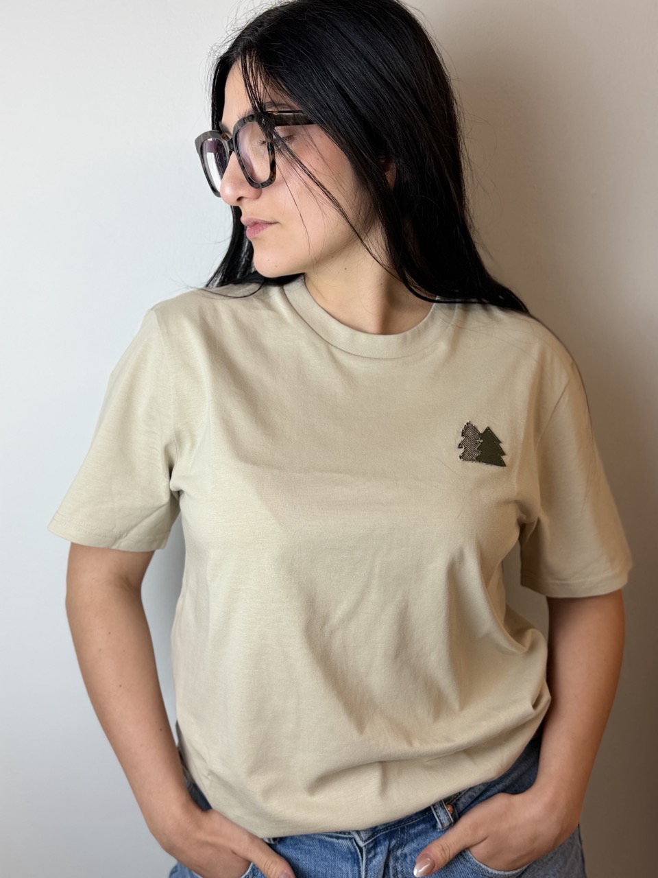 T-Shirt Unisex Born in the Mountains Desert Storm