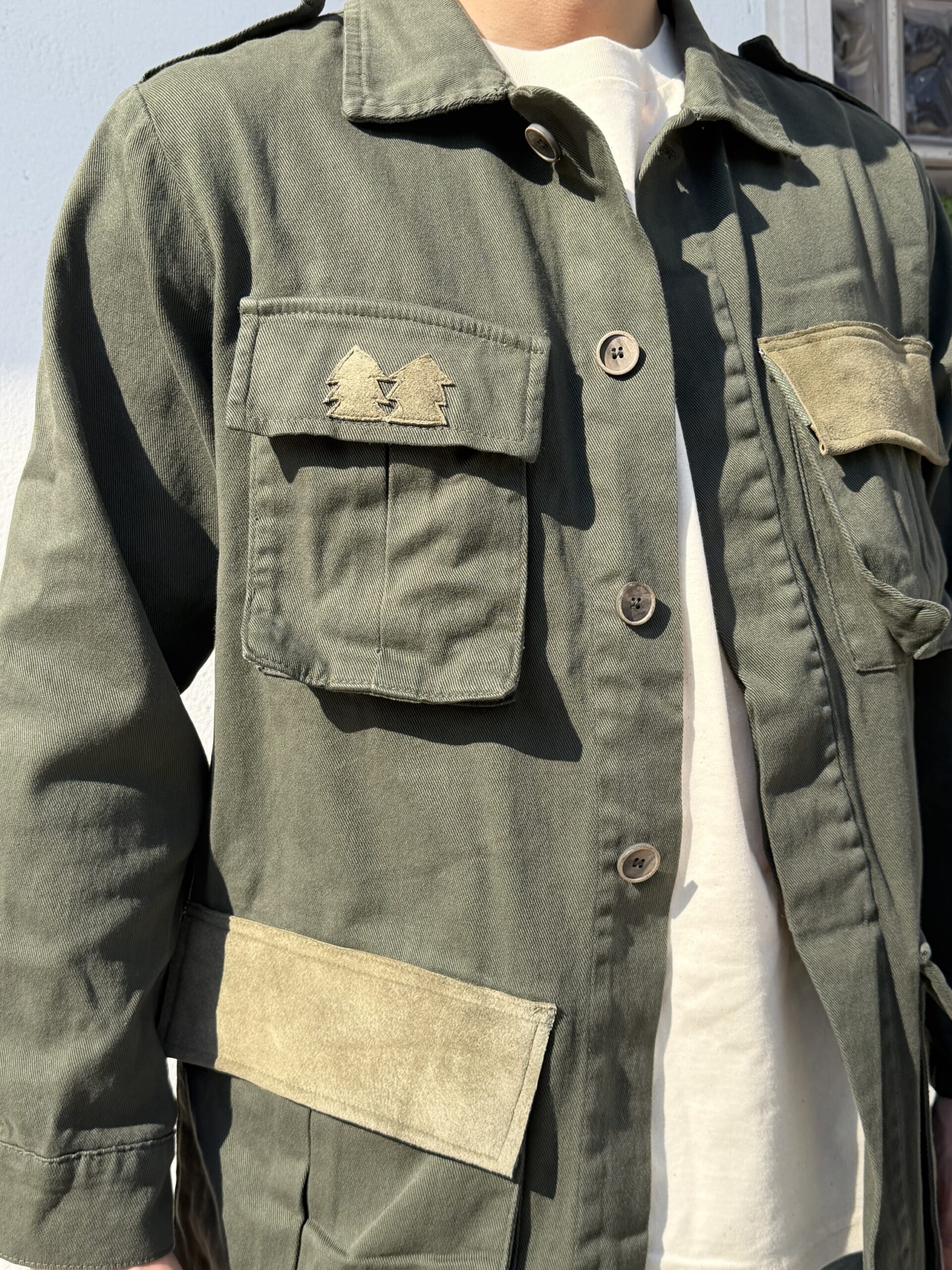 Giacca denim Born in the mountains uomo