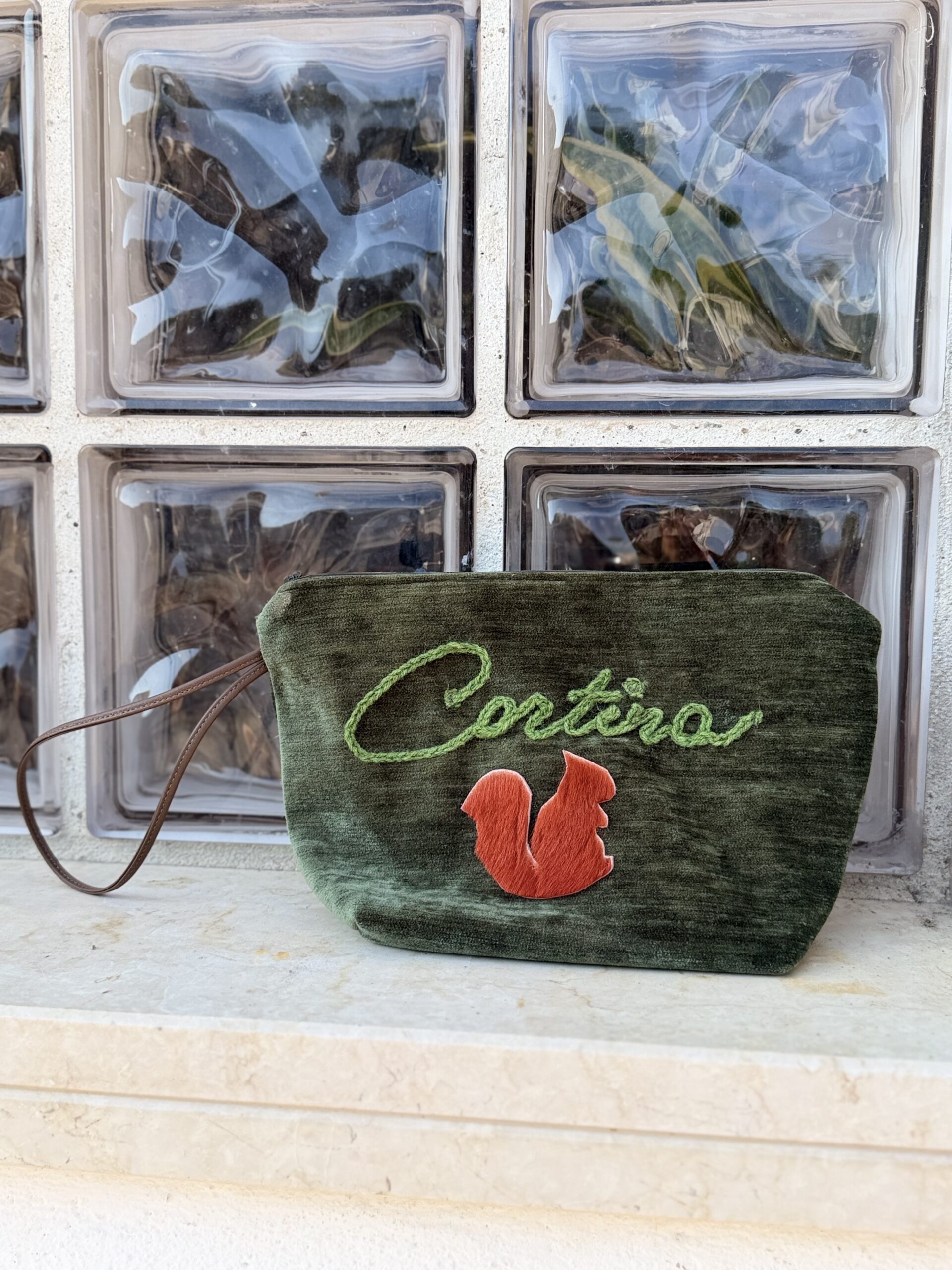 Pochette Cortina verde