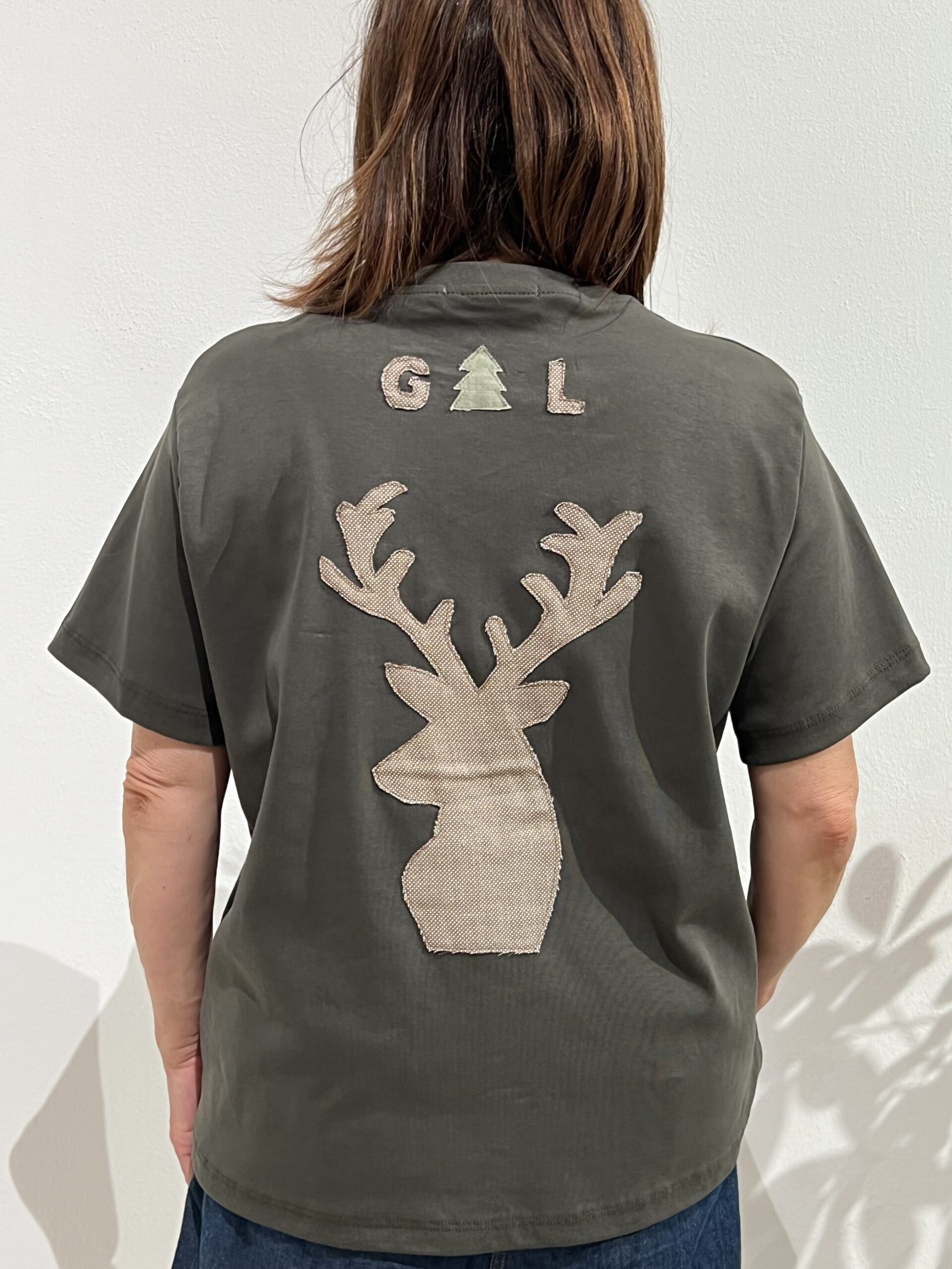 T-shirt boxy fit testa Cervo - immagine 4