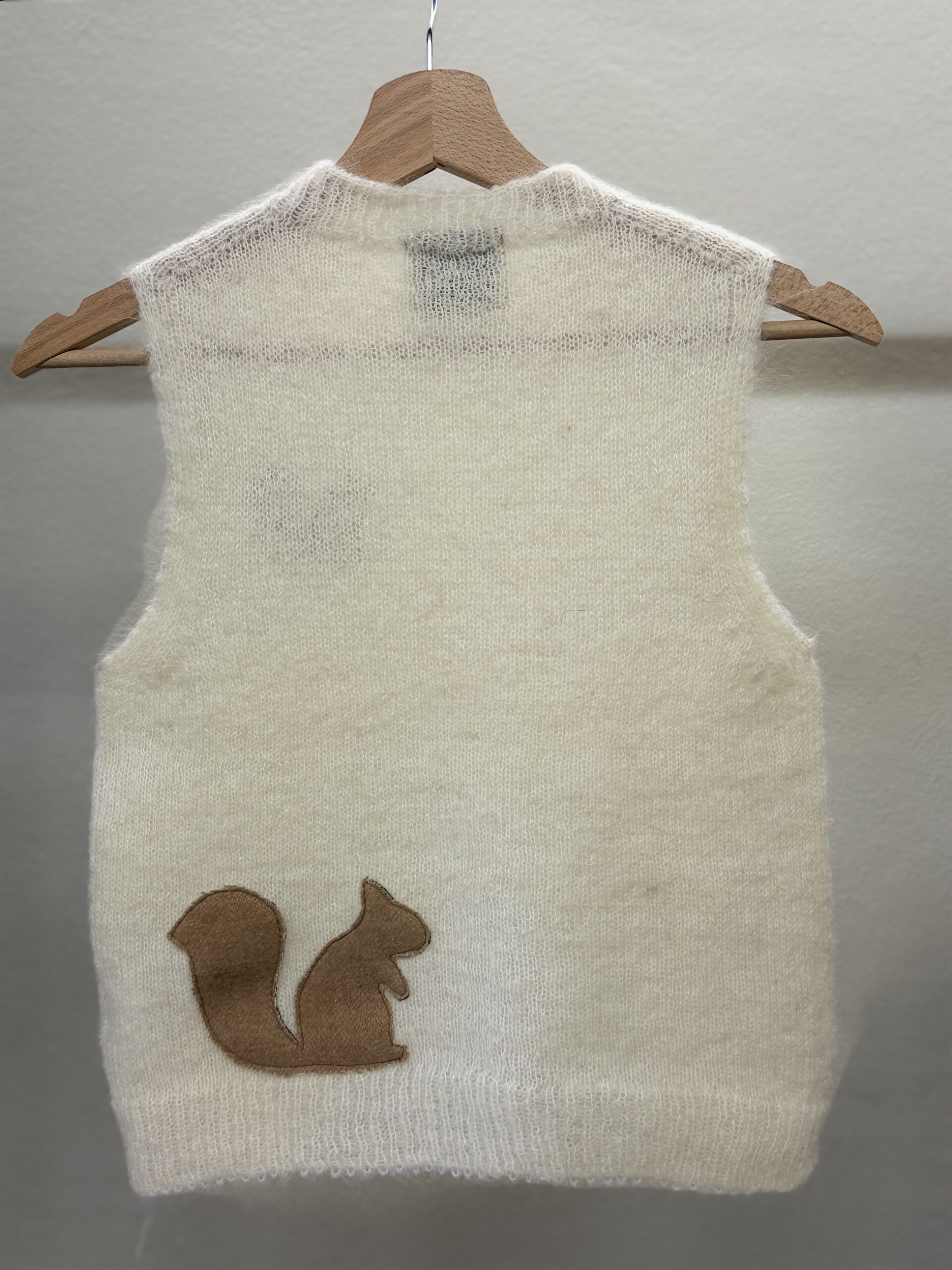 Gilet cloudy bianco scoiattolo - immagine 2