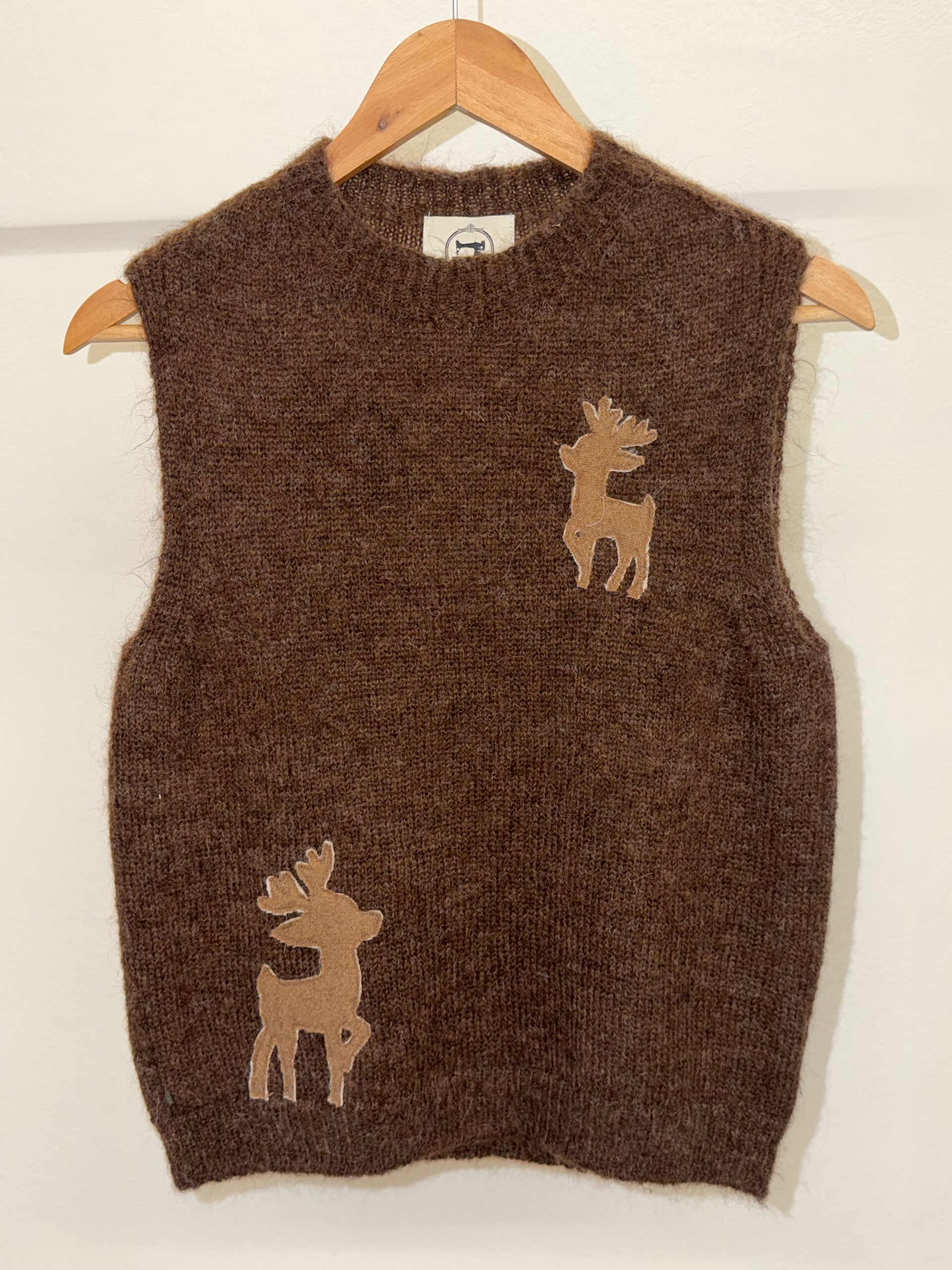 Gilet cloudy marrone cerbiatti