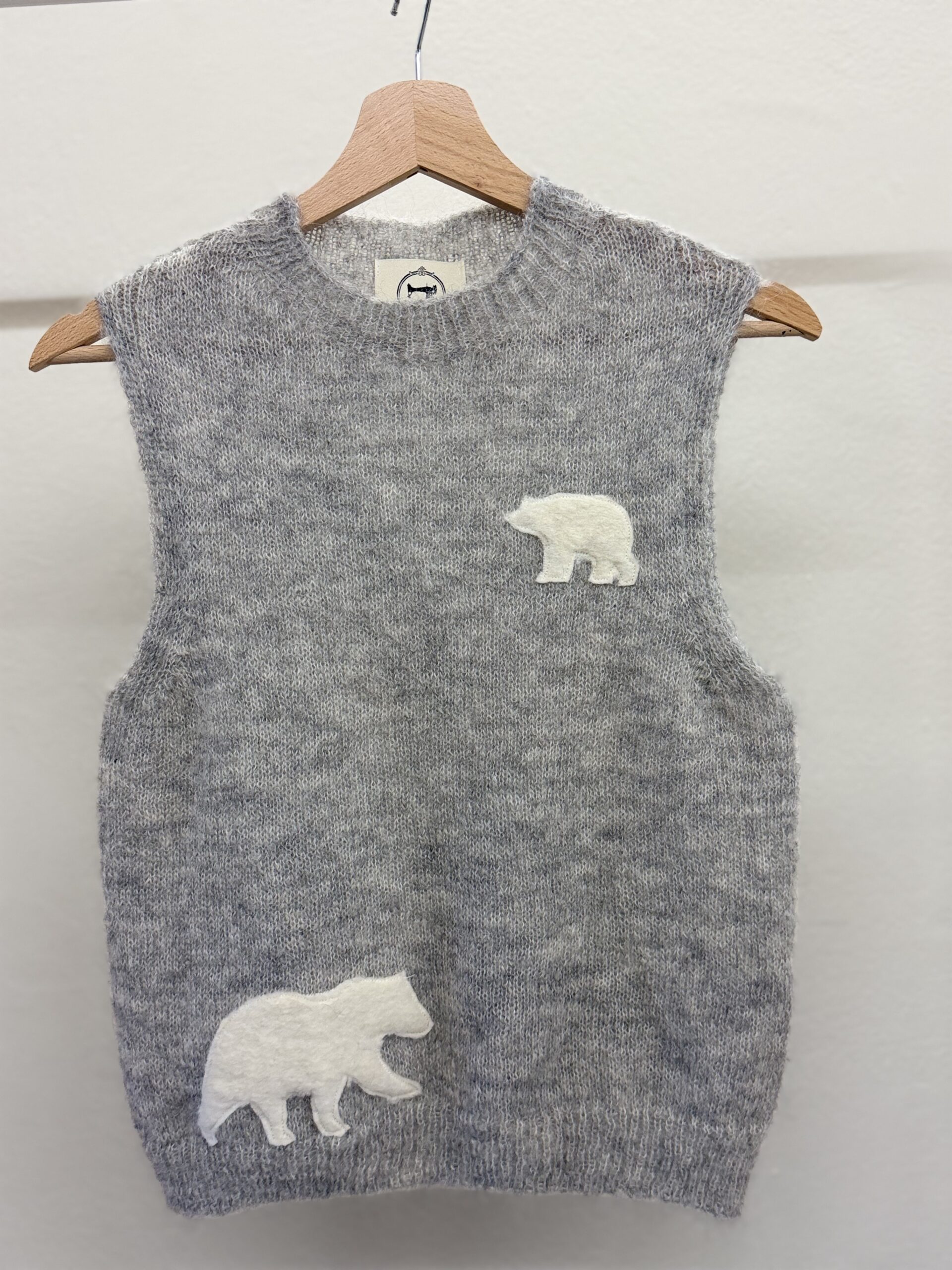 Gilet cloudy grigio orsi