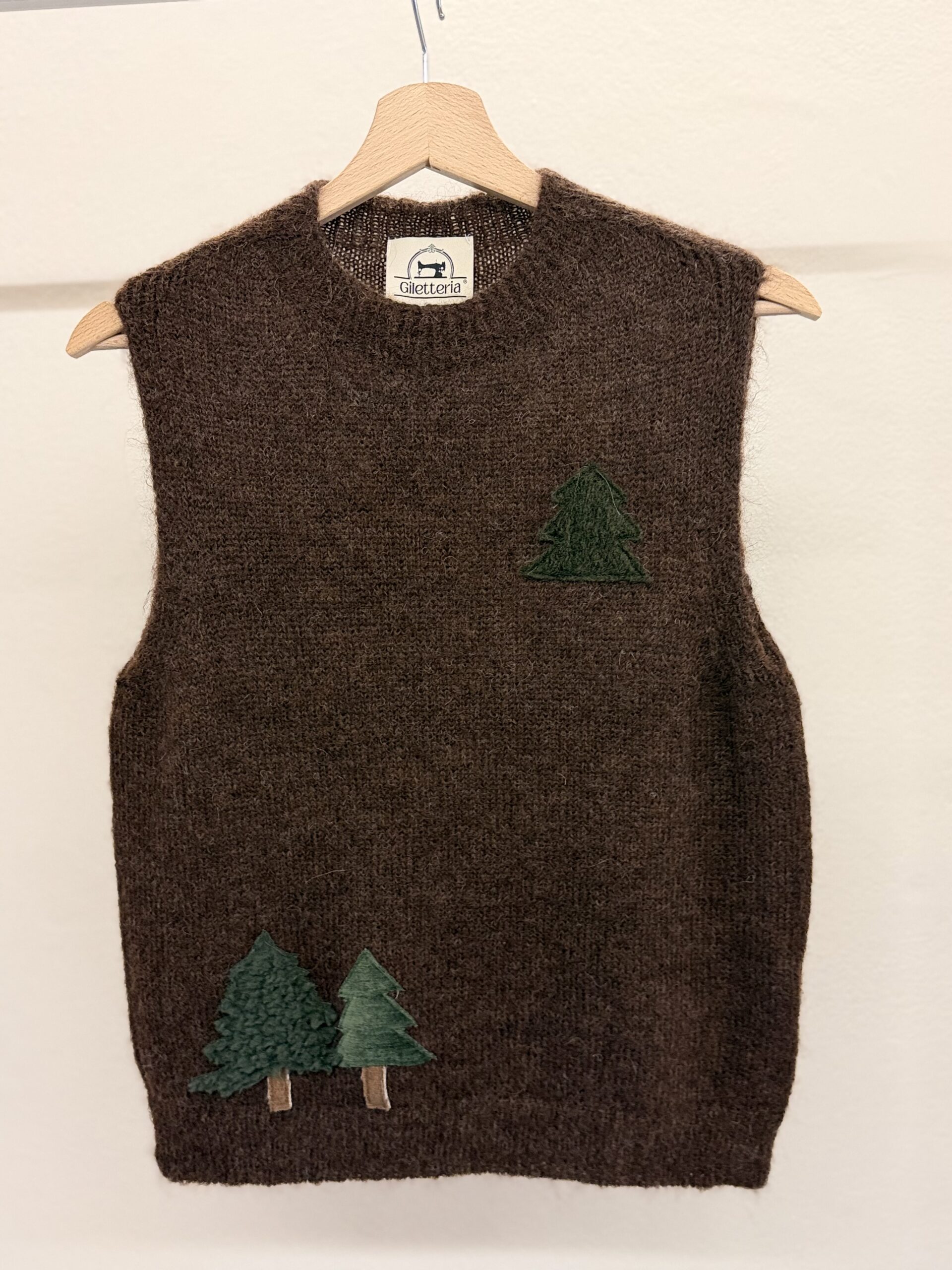 Gilet cloudy marrone pini e cervo