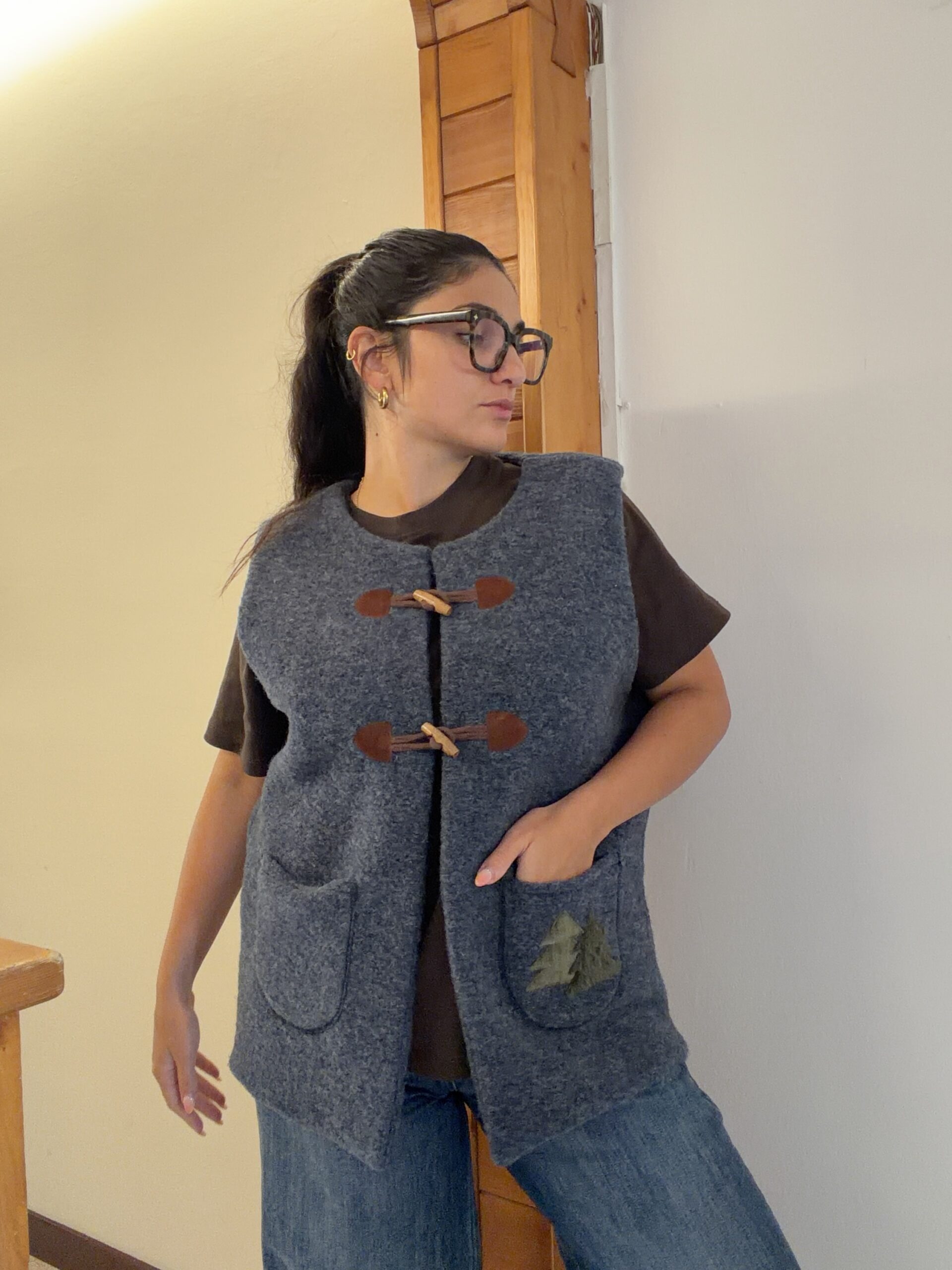 Gilet cozy indaco sciatori - immagine 2