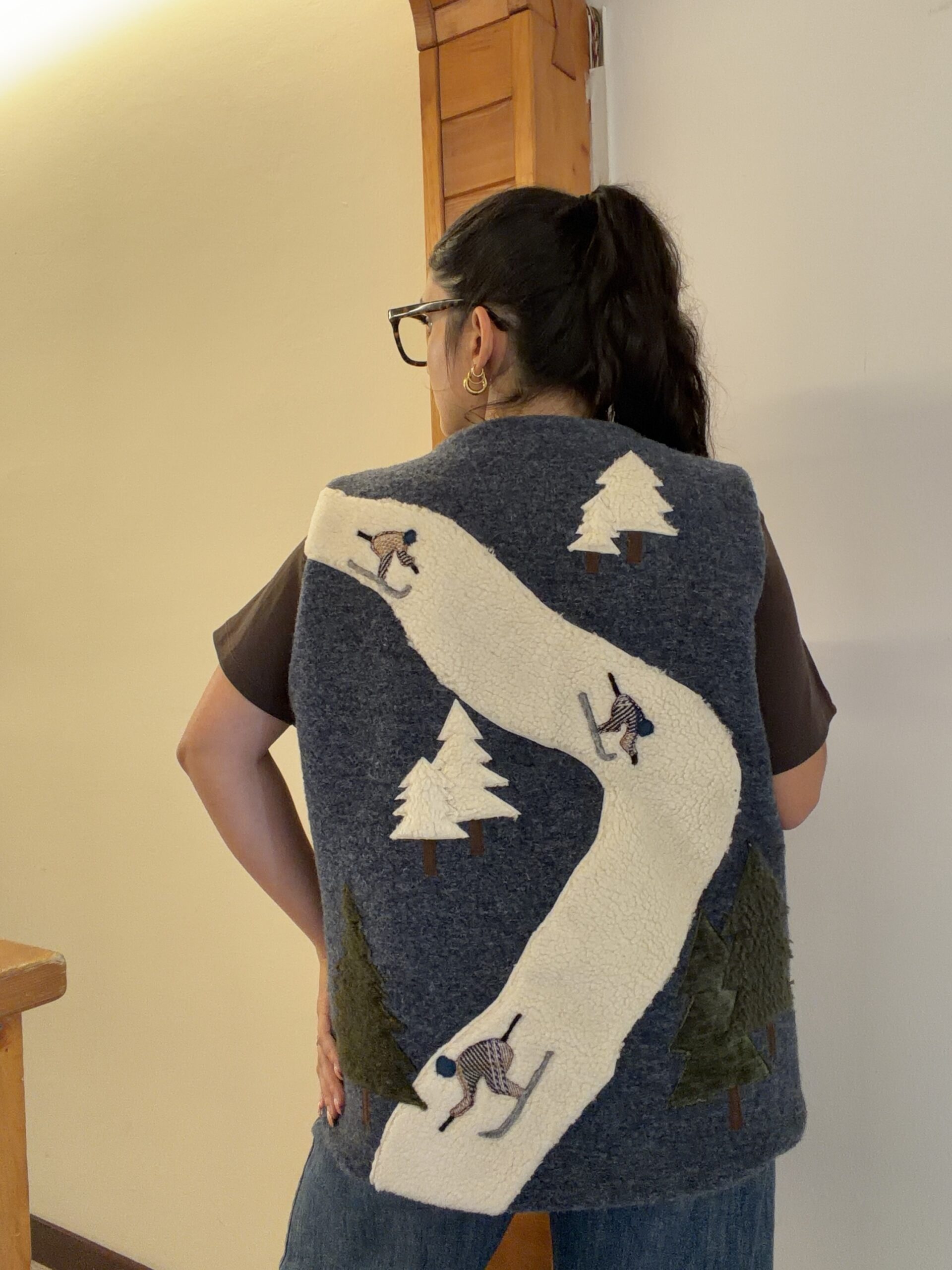 Gilet cozy indaco sciatori