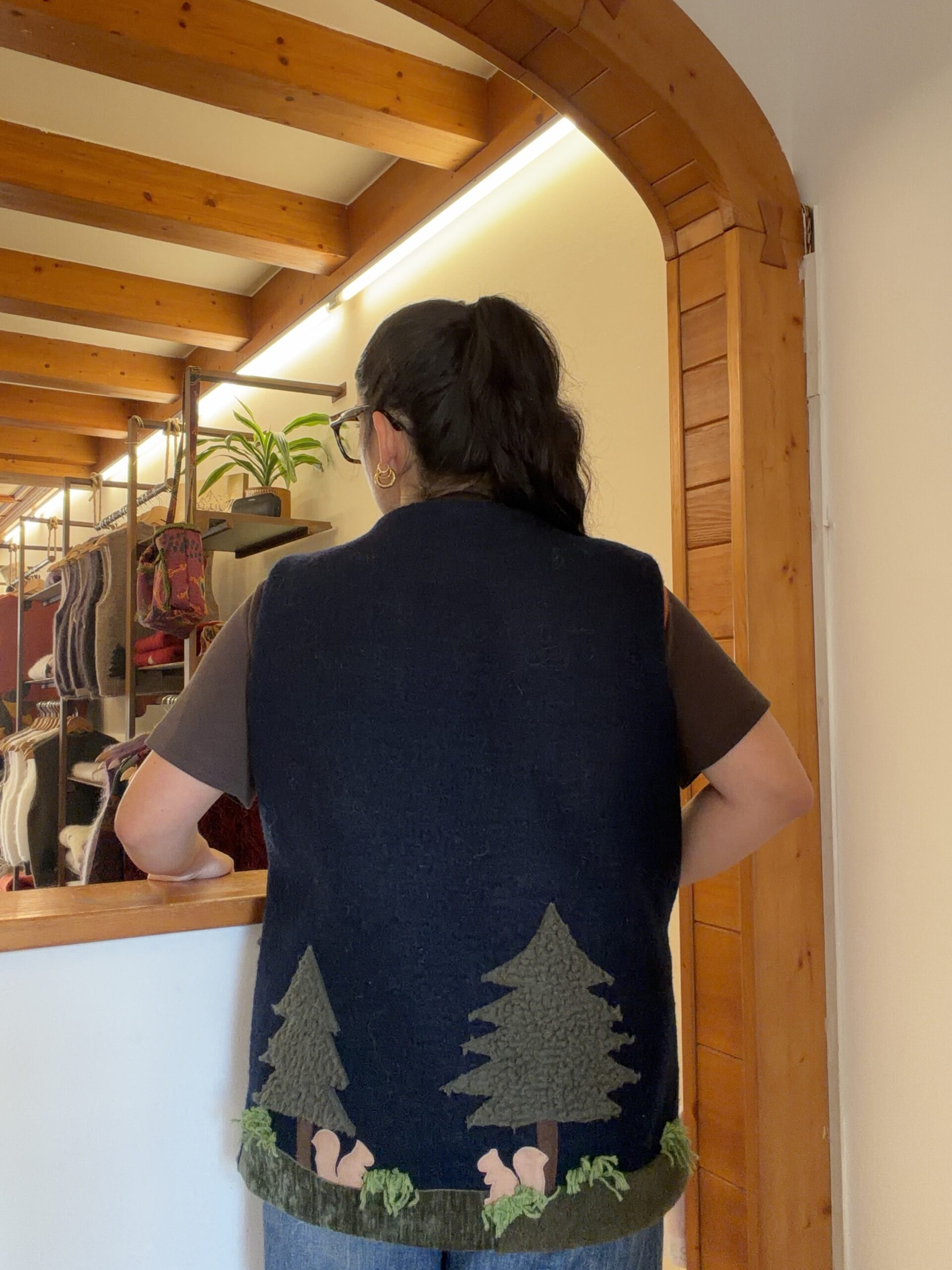 Gilet cozy blu volpe - immagine 3